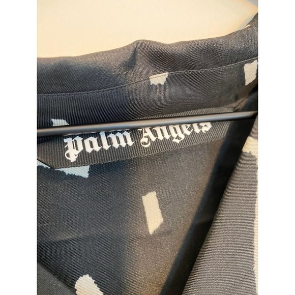 Palm Angels Night Sky Bowling Shirt Star Print Logo Button Up Matching Set - Picture 9 of 12